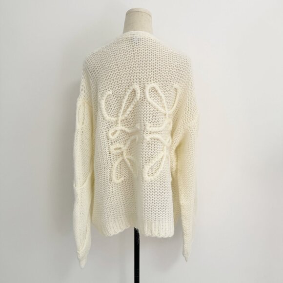 NWOT !Loewe Anagram mohair-blend cardigan - Picture 6 of 13